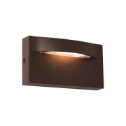 LED udendørs væglampe Vita, rustbrun, 13,7 x 7,5 cm