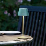 LOOM DESIGN LED genopladelig bordlampe Modi Micro, IP65 grøn-grå