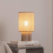 Envostar Asolita bordlampe træfod skærm beige