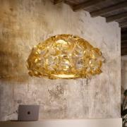 Slamp hængelampe Quantica, guldfarvet, Ø 120 cm