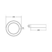 BRUMBERG Biro Circle Ring Loft Ø 45 cm tænd/sluk hvid 840