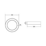 BRUMBERG Biro Circle Ring, Ø 60 cm, Casambi, sølv, 830