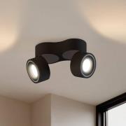 Arcchio LED-loftspot Rotari, 8,9 W, 2-lys, sort