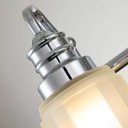Væglampe Swell IP44, 2-lys, poleret krom
