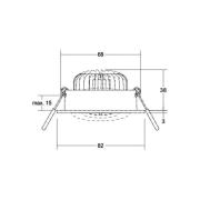 BRUMBERG LED-indbygningsspot BB34 RC tilslutningsdåse struktureret sor...