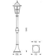 Attraktiv lampemast 772 B