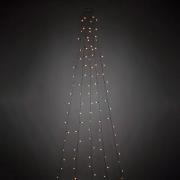 LED trælyskæde formonteret globepære 200 lyskilder