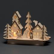 Hus og Træ LED-adventsstage