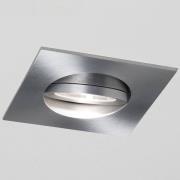 LED-indbygningsspot Agon Square aluminium 3.000K 40°