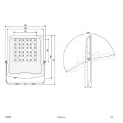 EVN Panthera udendørs LED-spot IP65 100W 4.000K