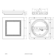 EVN ALQ LED-panel, hvidt 12 W 25x25 cm 4.000 K