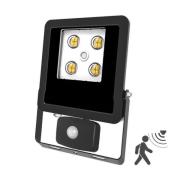 EVN Panthera udendørsspot sensor IP44 10 W 3.000 K