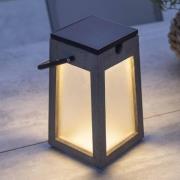 Tecka soldrevet LED-lanterne, bærbar, DuraTek 25cm