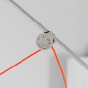 midgard AYNO XL gulvlampe, grå/orange 3.000 K