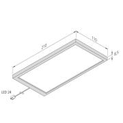 Sky LED-underskabsbelysning, 3 stk., 4.000 K, stål