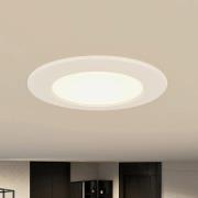 Prios LED-indbygningslampe Rida, 11,5 cm, 9W, 10stk, CCT, dæmpbar