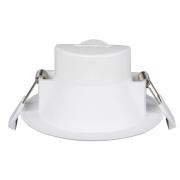 Prios LED-indbygningslampe Rida, 9,7 cm 7W, sæt med 10, CCT, dæmpbar