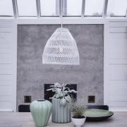 PR Home hængelampe, Maja Outdoor, Ø 53 cm, hvid, rattan