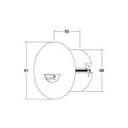 BRUMBERG Adapt wall LED-indbygningsspot, mat sort