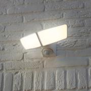 Artica udendørs LED-væglampe, hvid med sensor