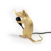 SELETTI Muselampe LED-pære USB-siddende guld