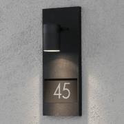 Modena 7655 husnummerlampe, sort