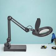 MAULviso LED-forstørrelseslys, sort, 48 cm, metal