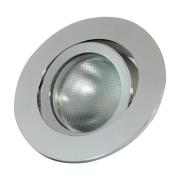 LED-indbygningsring Decoclic GU10.3, rund, sølv