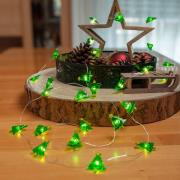 Lindby LED lyskæde Motje, juletræer, 320 cm, IP20