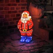 Julemand LED-dekofigur, farverig IP44 højde 55 cm