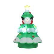 LED figur Santa Tree, oppustelige, bevægelige