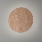 Envostar væglampe Rito, lyst træ, Ø 30 cm
