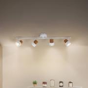 LEDVANCE LED loftspot Cork, GU10, 4-lys, dæmpbar, hvid