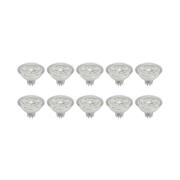 Prios LED-reflektor GU5.3 4.9W 500lm 36° klar 840 sæt med 10 stk