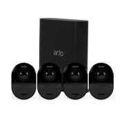 Arlo Ultra 2 sikkerhedssystem, 4 kameraer, sort