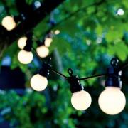 LED-solcellelyskæde Lucas startsæt, frostet