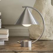 ferm LIVING genopladelig LED-bordlampe Meridian, stål, dæmpbar