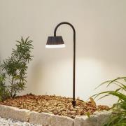 Lindby LED-lampe med jordspyd Ameline, antracit, IP65, 77 cm