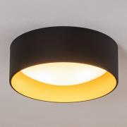 Loftlampe Riu, sort/guld, stål, Ø 35 cm