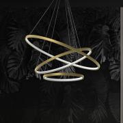 HOOP LED-hængelampe, 93 W, Ø 80 cm, 4.000 K, guld