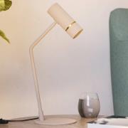 LED-bordlampe Caminia, højde 48,5 cm, sandfarvet, stål