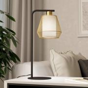 Bordlampe Ciudadela, højde 50 cm, sort/messing, stål