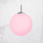 JUST LIGHT. Hængelampe LOLAsmart Bolo, Ø 25 cm, RGB, CCT