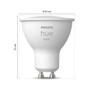 Philips Hue White LED-reflektorpære GU10 4,2 W, sæt med 2 stk