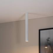 Loftspot Tecno 1XL, stål, GU10, højde 60 cm, hvid