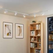 Lindby 1 lyskilde skinnesystem Linaro, GU10, 5 lyskilder, hvid