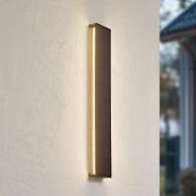 Lindby LED-væglampe Laarni, dæmpbar, IP54, sort