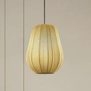 Lindby hængelampe Helin, grå, Ø 30 cm, stof