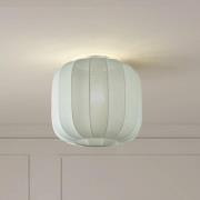 Lindby Helin loftlampe, blå, stof, Ø 35 cm