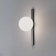 Væglampe Garda, sort, metal, glas, 1 lyskilde